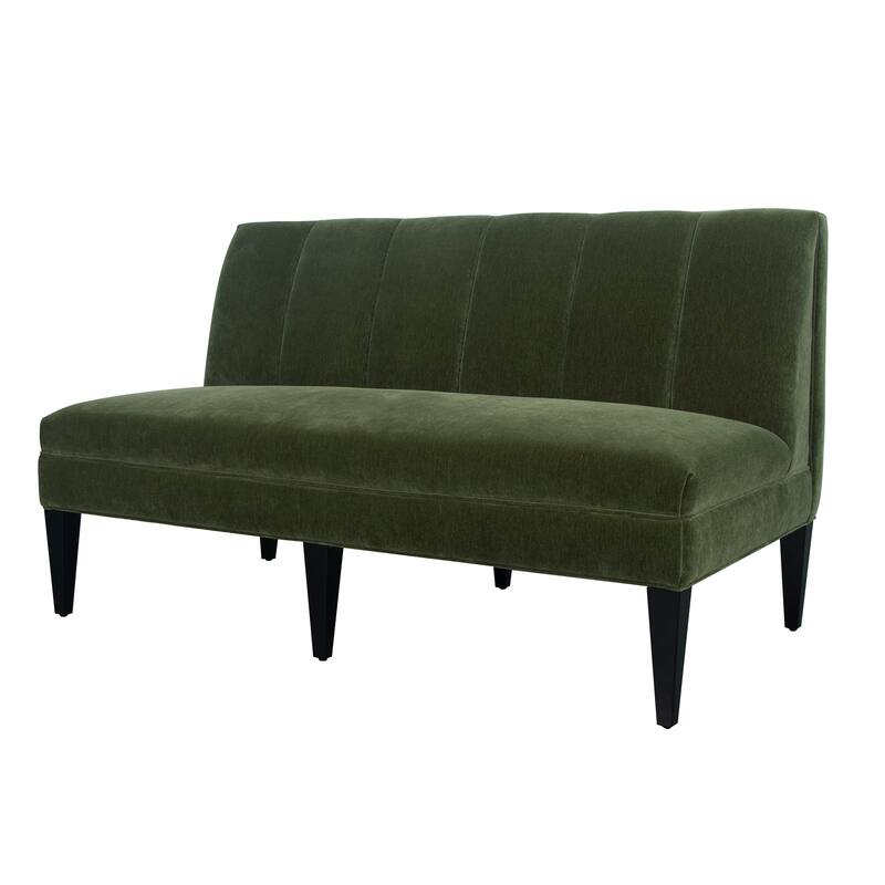 Harp & Finial Laren Banquette - Emerald Velvet