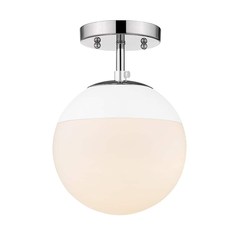 Dixon Mid-Century Modern Semi-Flush Orb