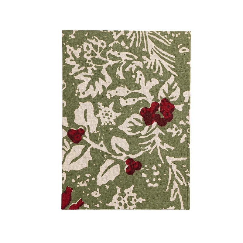 Couleur Nature Baies De houx Journal - Red & Green - 5" x 7" x 1" - 5" x 7" x 1"