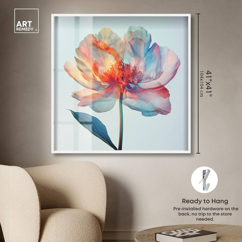 Peony Phases Shadowbox by Art Remedy