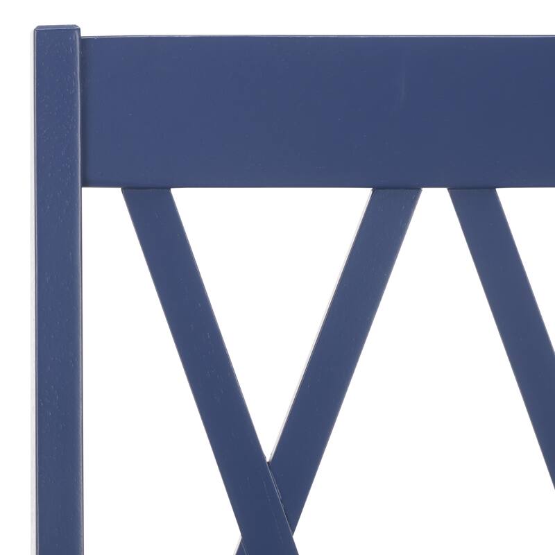 SAFAVIEH HOME Yelena Double X-Back Arm Chair - 18"W x 22"D x 39"H