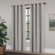 preview thumbnail 69 of 90, Linen Texture 100% Blackout Grommet Curtain Pair(2 panels)