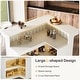 preview thumbnail 12 of 15, L-Shaped Home Bar Unit, 4-Tier Corner Liquor Bar Table
