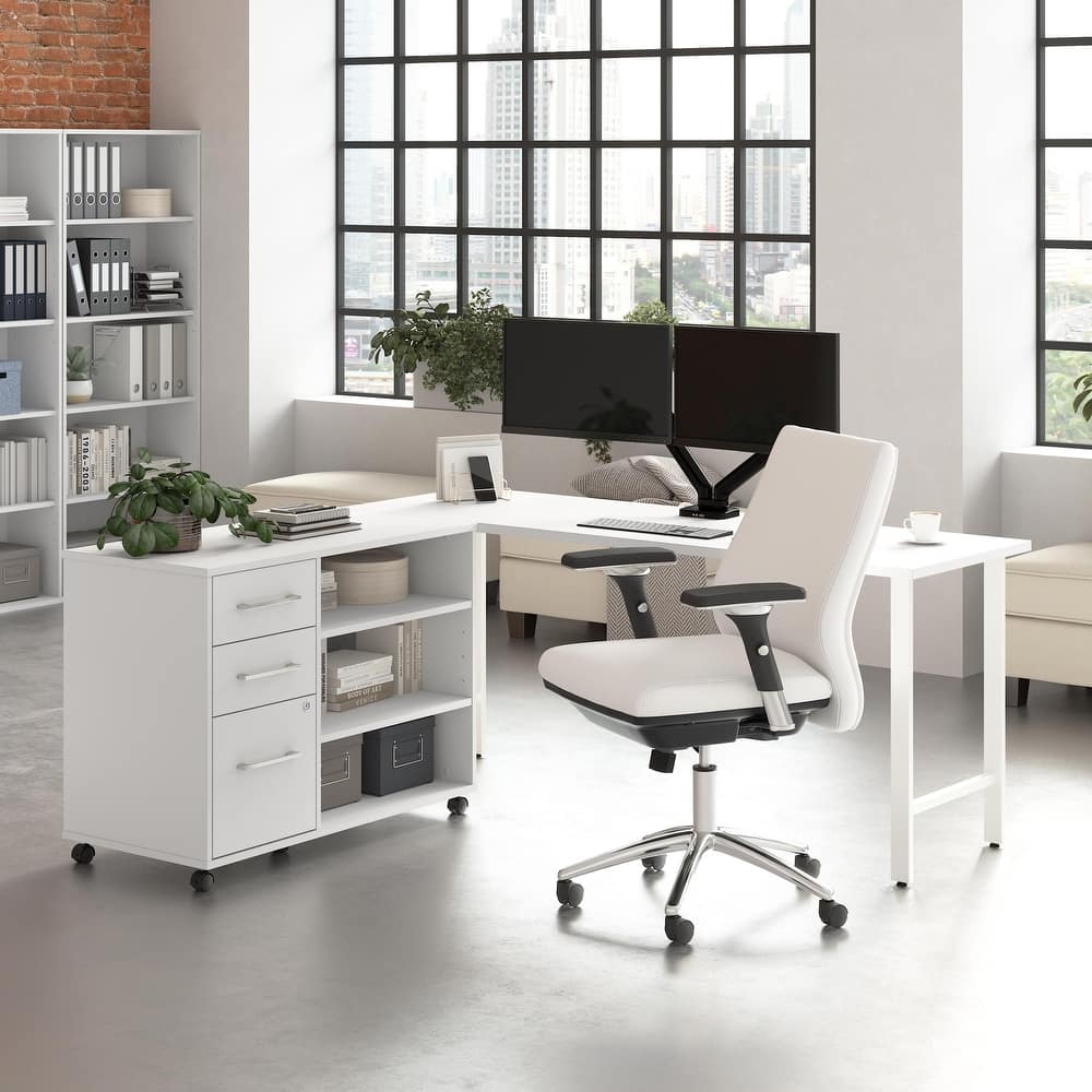 Bush Business Furniture Hustle 72W x 24D Computer Desk with Storage