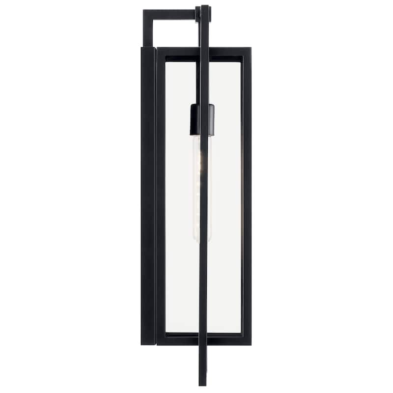 Kichler Lighting Goson 24 in. 1-Light Black Outdoor Wall Sconce