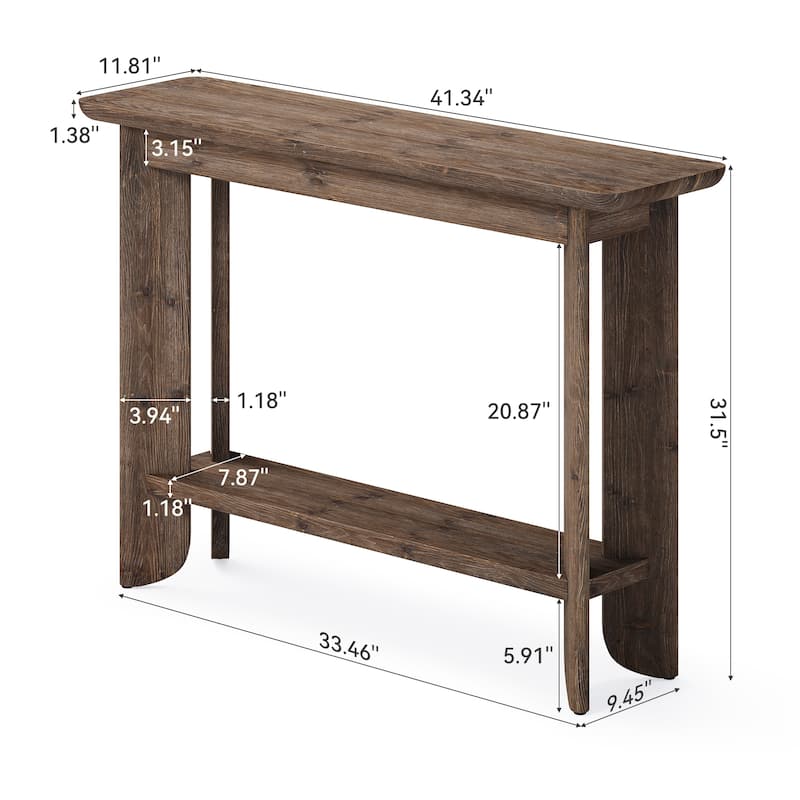 Solid Wood Console Table for Living Room