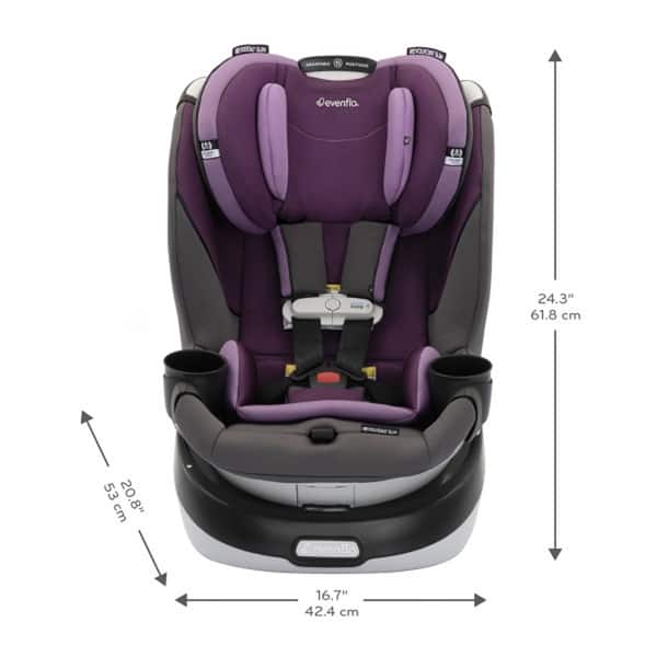 dimension image slide 0 of 2, Gold Revolve360 Slim 2-in1 Rotational Car Seat with SensorSafe