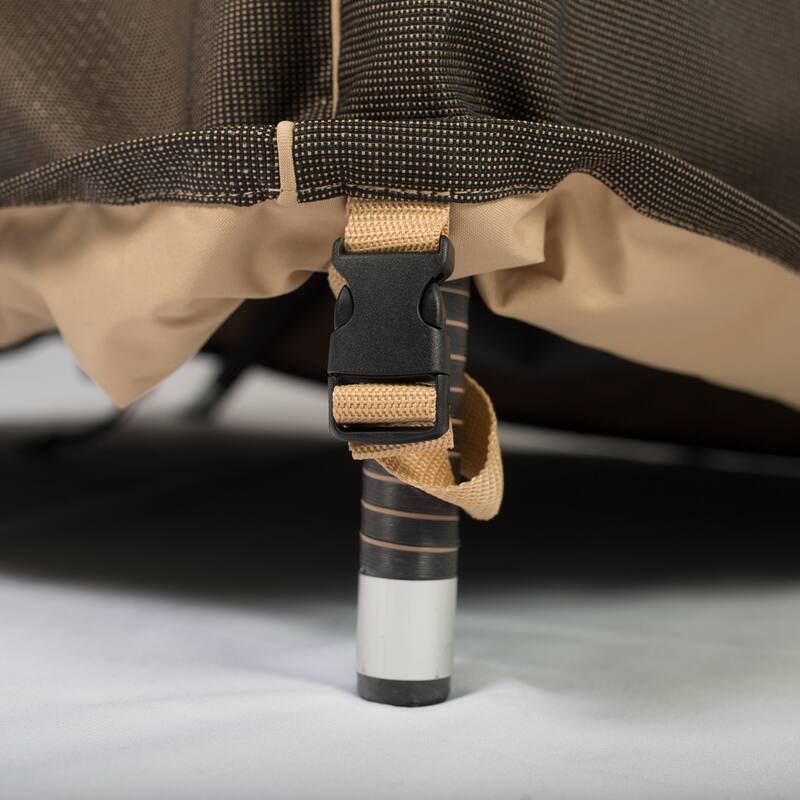 Budge StormBlock™ Hillside Black and Tan Round Patio Table Cover