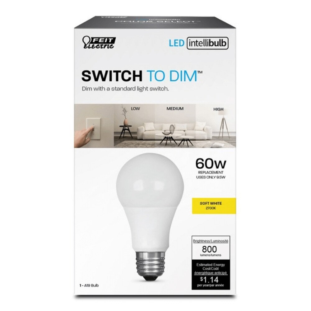 Shop Feit Electric A800 3dim Ledi Intellibulb Switch To Dim A19