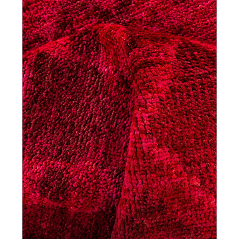 Overdyed One-of-a-Kind Hand-Knotted Area Rug - Pink - 4' 1" x 6' 3"