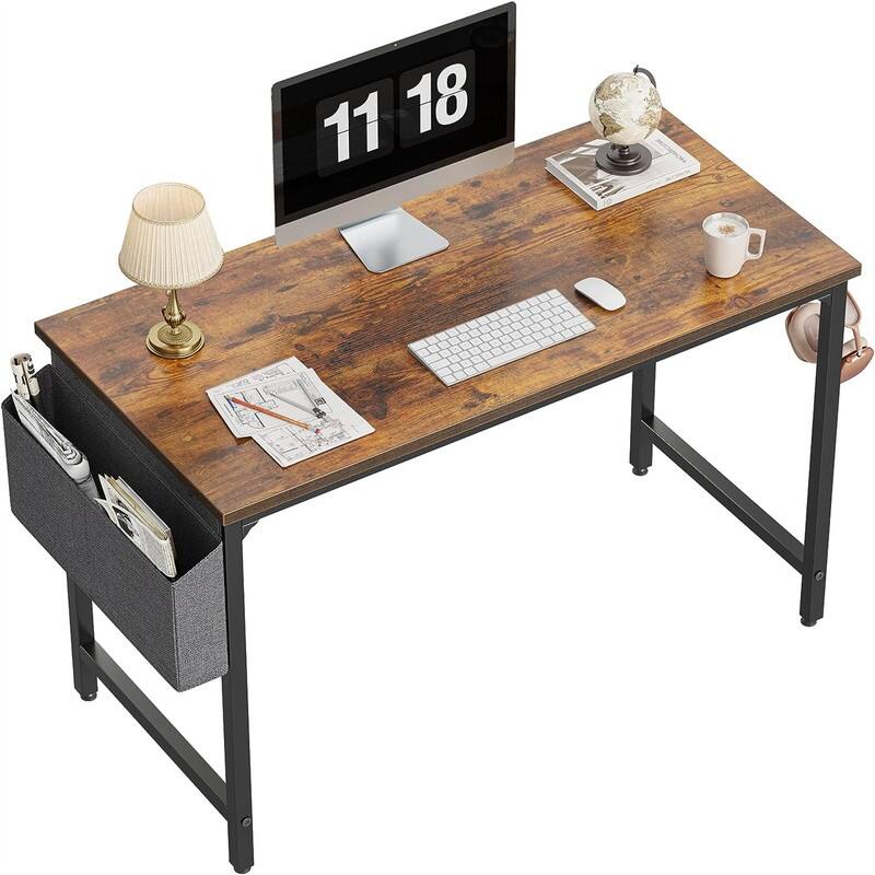Computer Desk 47" Study Writing Table - Brown