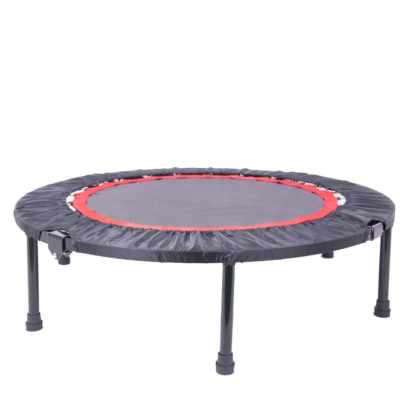 40 Inch Mini Exercise Trampoline for Adults or Kids - Indoor Fitness Rebounder Trampoline with Safety Pad Max
