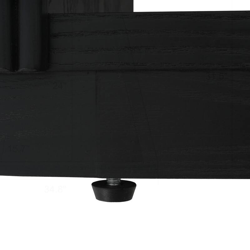 Versatile Slim Console Table with Open Shelf and Stylish Wood Grain for Living Room
