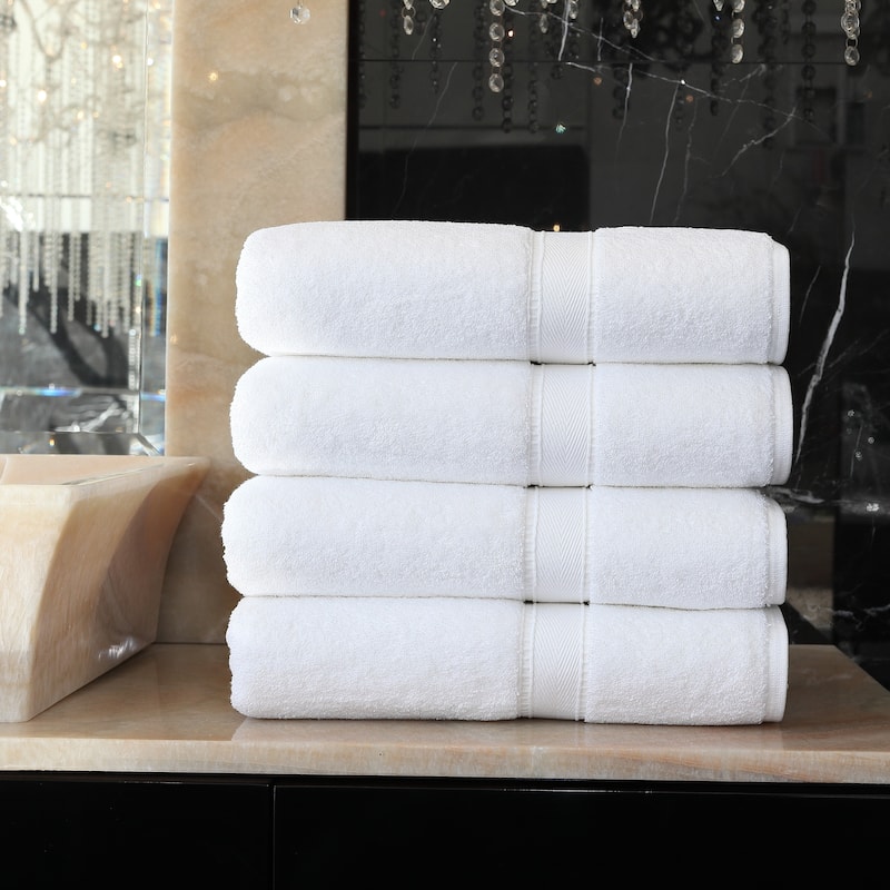 Authentic Hotel and Spa Turkish Cotton Bath Towels (Set of 4)