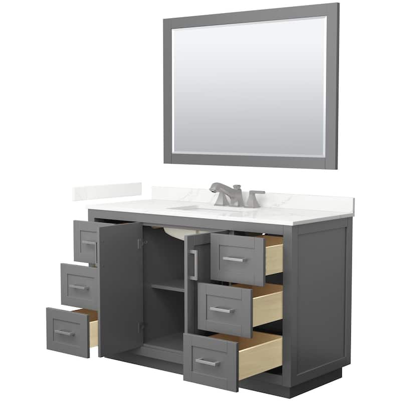 Wyndham Collection WCF292954S-QTZ-US3M46 Miranda 54" Free Standing