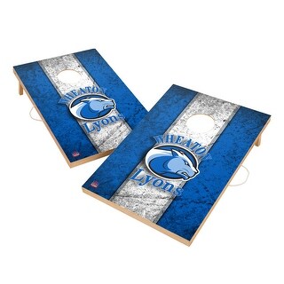 Vintage Wheaton College Lyons Regulation 2x4 Cornhole Set