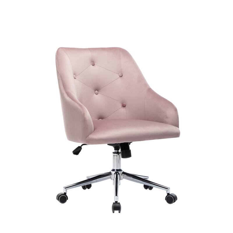 Porthos Home Livia Chair For Desk, Semi Wingback In Velvet Fabric