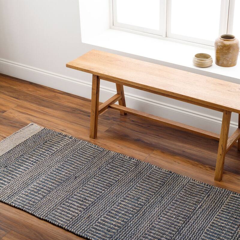 Livabliss Transitional Lima Abstract Area Rug - 2'6" x 8' - Dark Blue/Gray