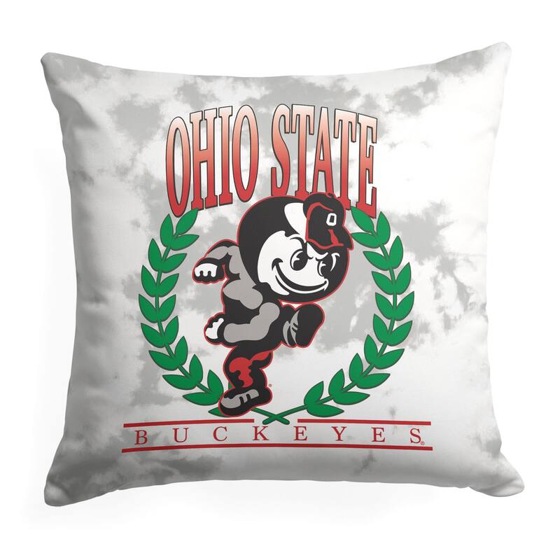 NCAA Hipster 18 Inch Throw Pillow - 18" x 18" - Ohio State Buckeyes