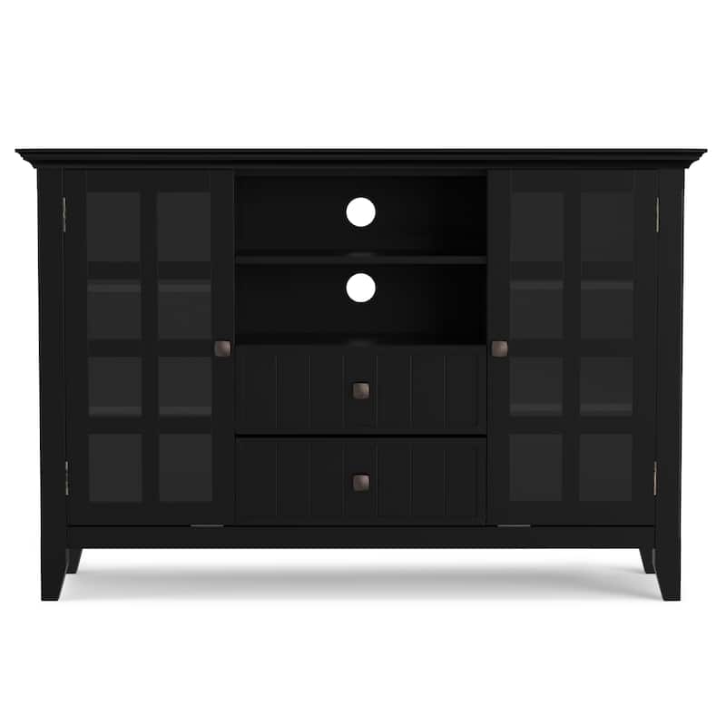 WYNDENHALL Normandy SOLID WOOD 53 inch Wide TV Media Stand For TVs up to 60 inches