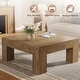 preview thumbnail 12 of 33, 39.4-Inch Square Coffee Table for Living Room, Farmhouse All Wooden Center Table