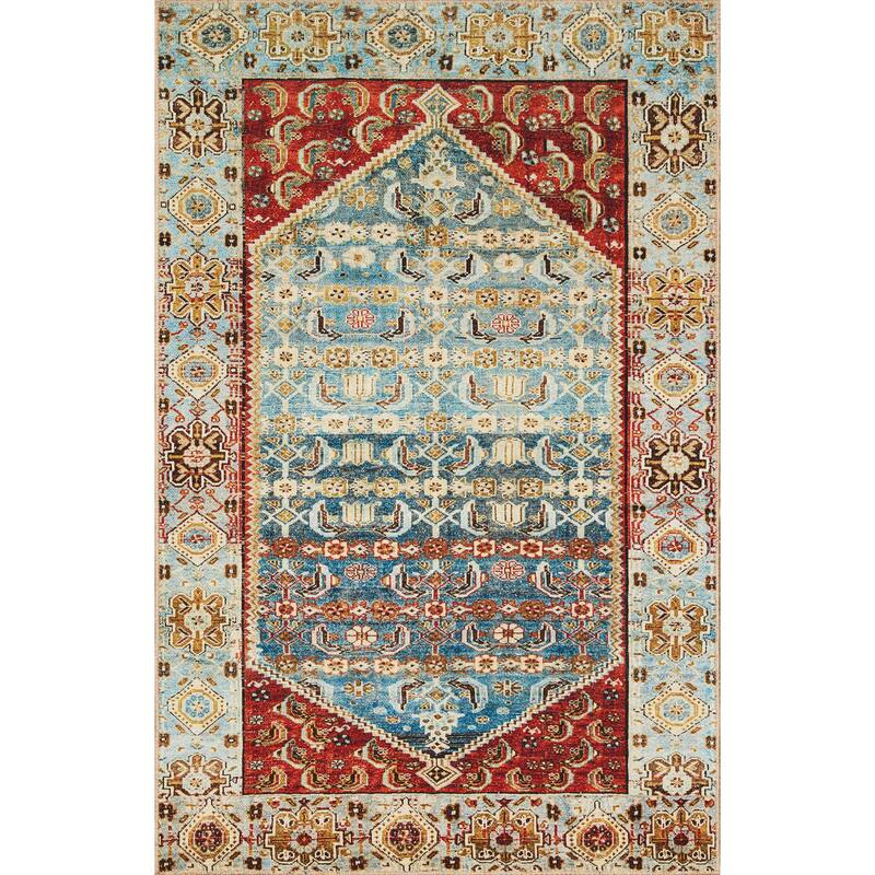 Alexander Home Dhanya Bohemian Border Distressed Area Rug