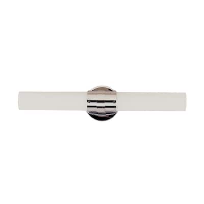 Trans Globe Lighting 2 Light 20" Bath Bar with Frosted Cylinder Shade