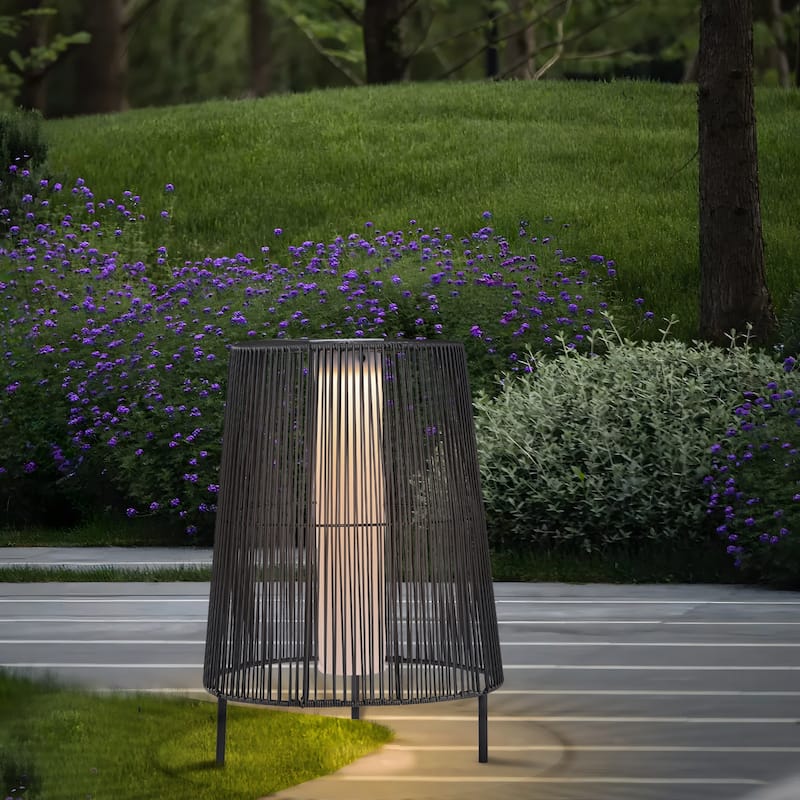 2 Pack Solar Outdoor LED Light Floor Lamp