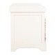 safavieh freddy distressed white wicker storage bench
