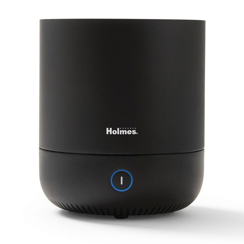 Ultrasonic 0.36 Gallon Cool Mist Top Fill Antimicrobial Humidifier in Black