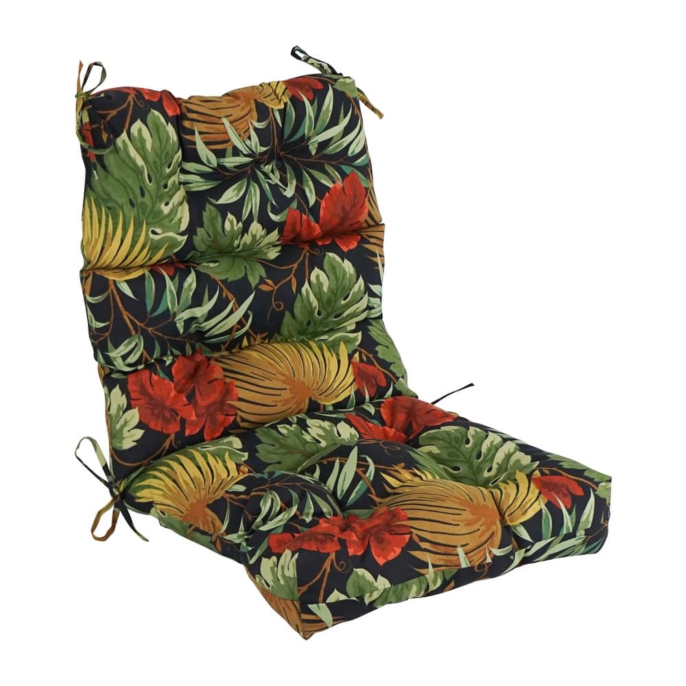 Multi-section Tufted Outdoor Seat/Back Chair Cushion (Multiple Sizes)
