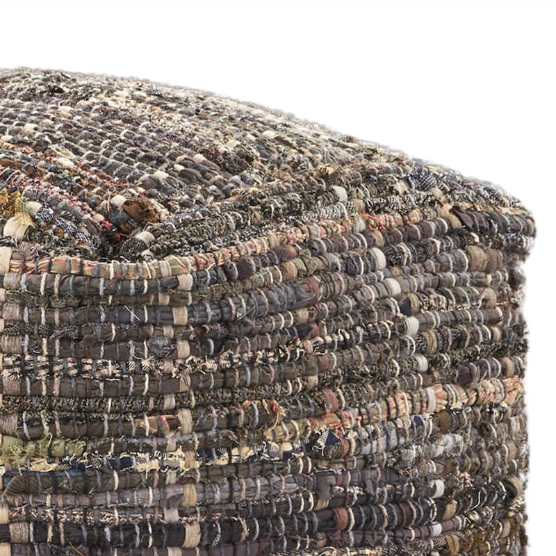 Koki Handcrafted Fabric Pouf