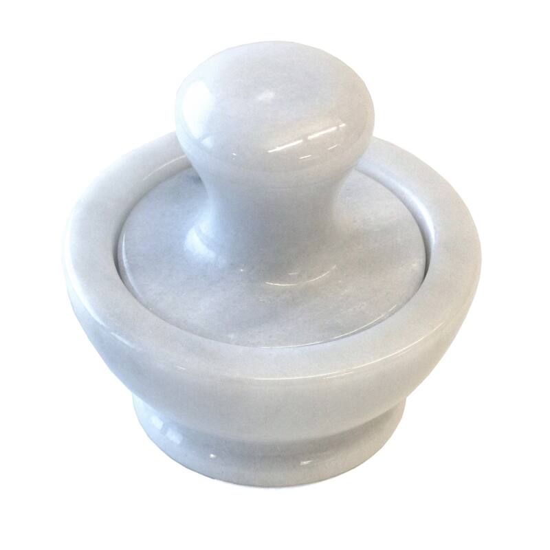 White Marble Spice Grinder - Marble Spice Grinder - White