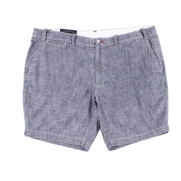 Shop Polo Ralph Lauren Mens Straight Fit Chambray Shorts - Free ...