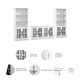preview thumbnail 7 of 7, Westbrook 60W TV Stand for 75 Inch TV and Bookcases by Bush Furniture