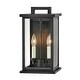 preview thumbnail 1 of 1, Hinkley Weymouth Collection Two Light Small Outdoor Wall Mount Lantern, Black