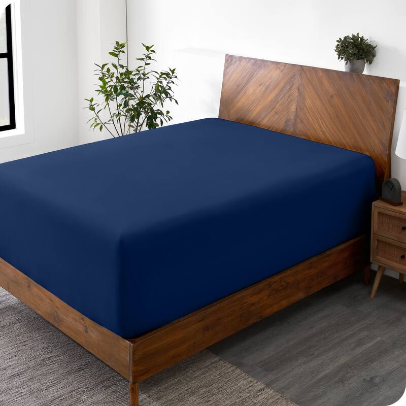 Bare Home Ultra-Soft Microfiber 24 Inch Extra Deep Pocket Fitted Sheet