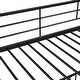 preview thumbnail 32 of 36, Unique Design Twin over Twin Size Metal Bunk Bed with Slide and Guardrails