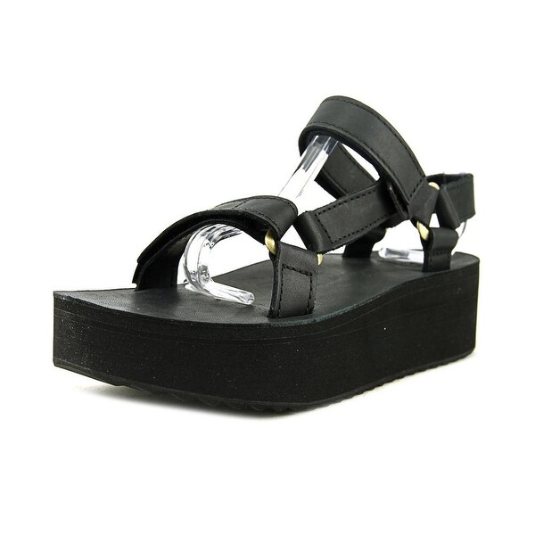 teva flatform leather
