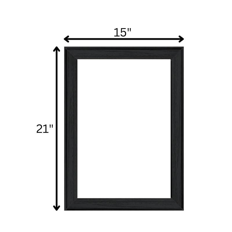 Framed Wall Art - Blue Tea Tower, Black Frame