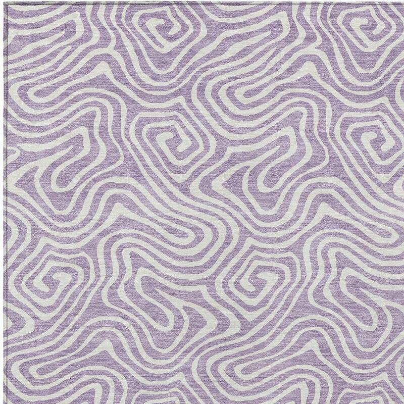 HomeRoots Abstract Transitional Rectangle Outdoor Rug
