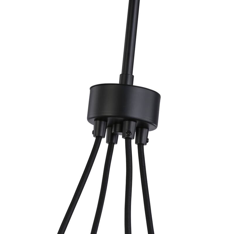Cheshire Collection 5-Light Chandelier, Black & Brass