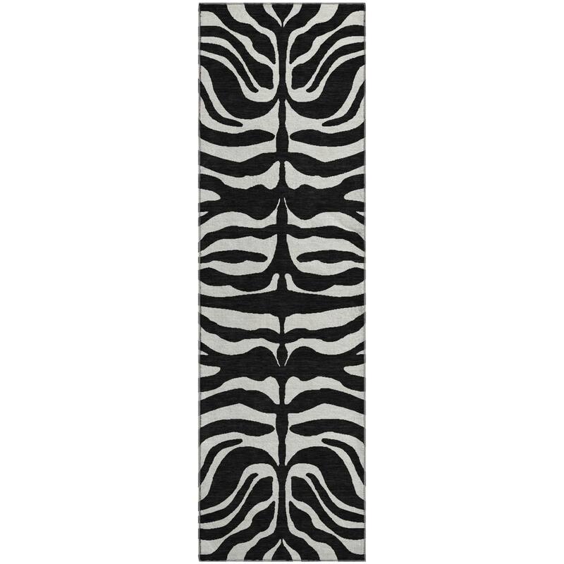 Premium Washable Super Soft Zebra Print Mayfield Rug