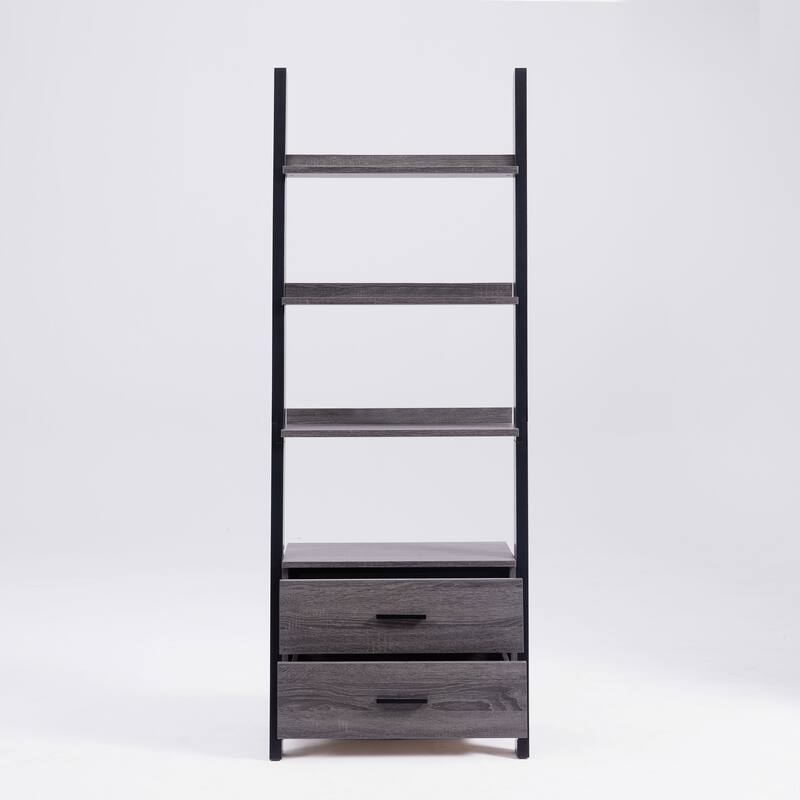 Two drawer ladder bookcase