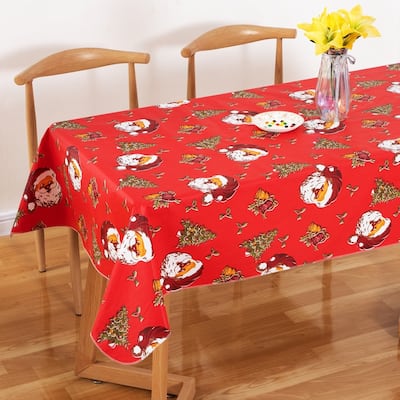 Ray Star Happy Christmas tablecloth 60in