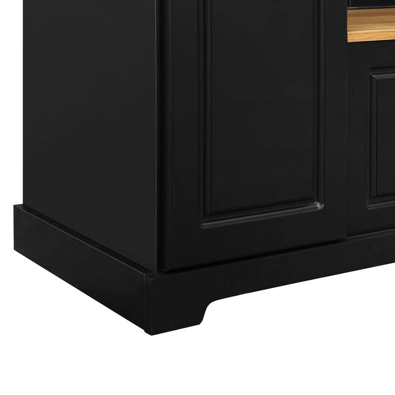 Entryway Hall Tree with Storage Bench, Adjustable Shelves & Hanging Hooks