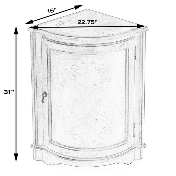 Handmade Durham Olive Ash Burl Corner Bed Bath & Beyond