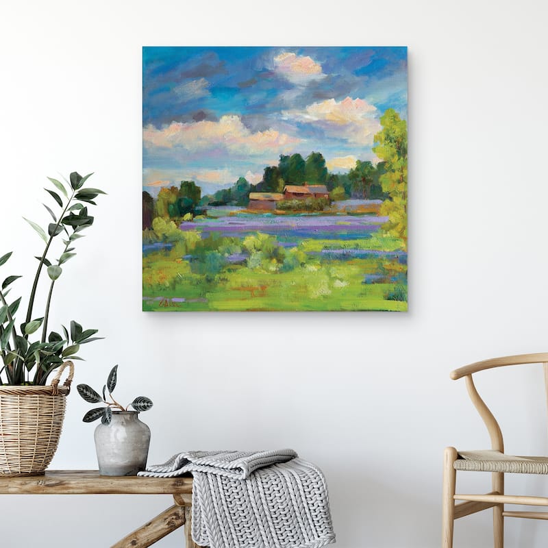 Lavender Countryside by Alexi Fine Canvas Art Print