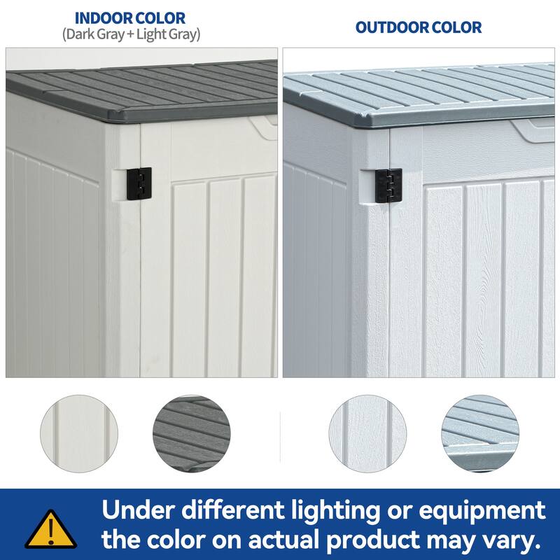 Moasis 4.45 ft. W x 2.75 ft. D Resin Horizontal Storage Shed