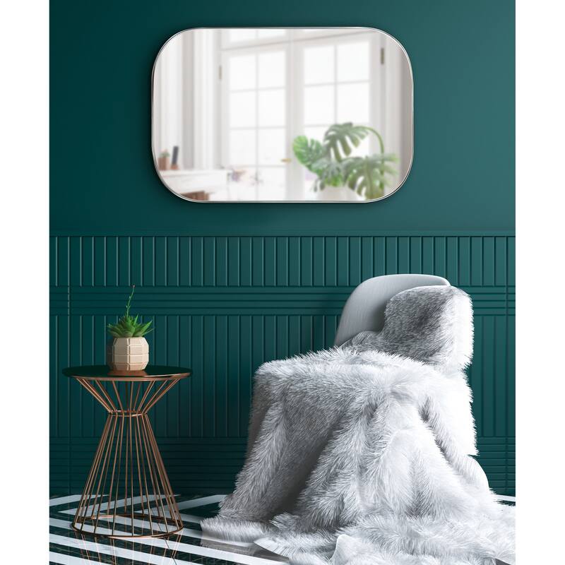 Kate and Laurel Rollo Decorative Framed Wall Mirror